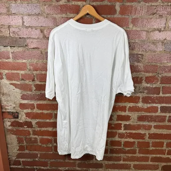 DAD World's Greatest Shirt Mens 2XL White Greatest Hits DJ Graphic Tee Funny - Picture 8 of 8